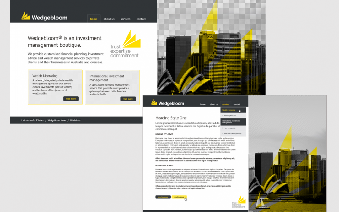Website Content, Design and Build: Wedgebloom